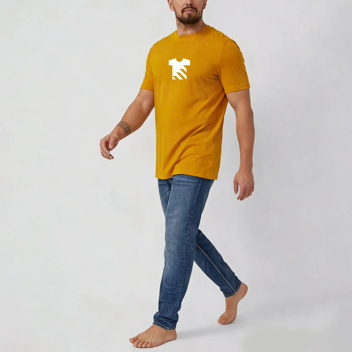 Wholesale Mens Caramel Color Heavyweight Cotton T Shirt Oversized Drop Shoulder Blank Oversized t Shirt