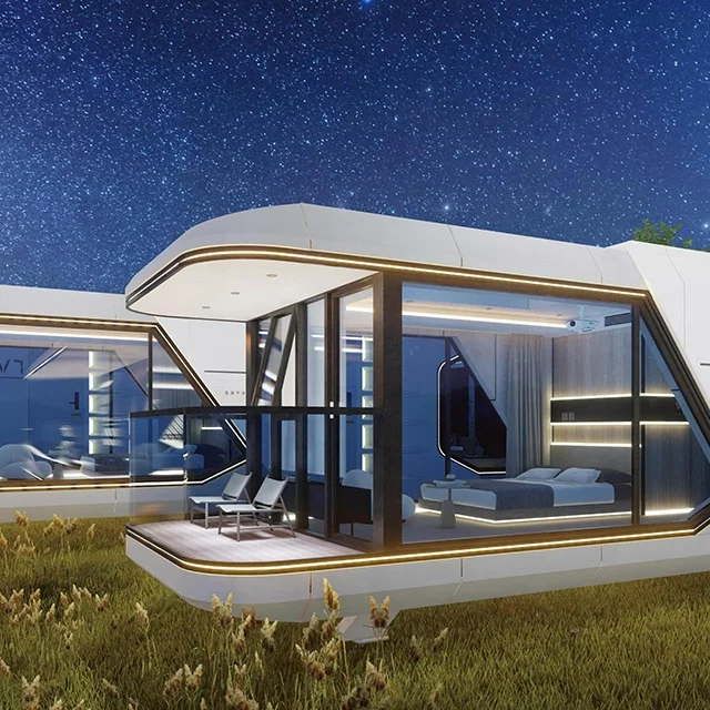 Modern Style Modular Floating Home Prefab Container Hotel Mobile Home with Toilet Houses Prefabricated Homes Modern Low Cost