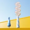Wavy comb [Striped blue ribbon cleaning brush]