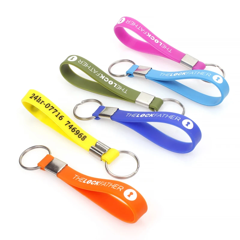 Design Your Own Funny Pvc Keyring/cute Silicone Wristband Keychain
