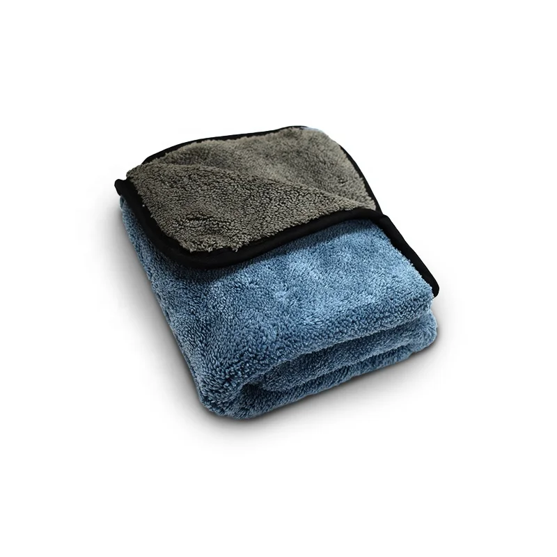 Горячая Распродажа чистящее полотенце из микрофибры Двусторонняя Толстая плюшевая ткань для ухода за автомобилем детейлинг чистящая