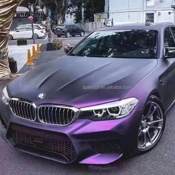 Hot mysterious purple satin matte metal vinyl packaging car film