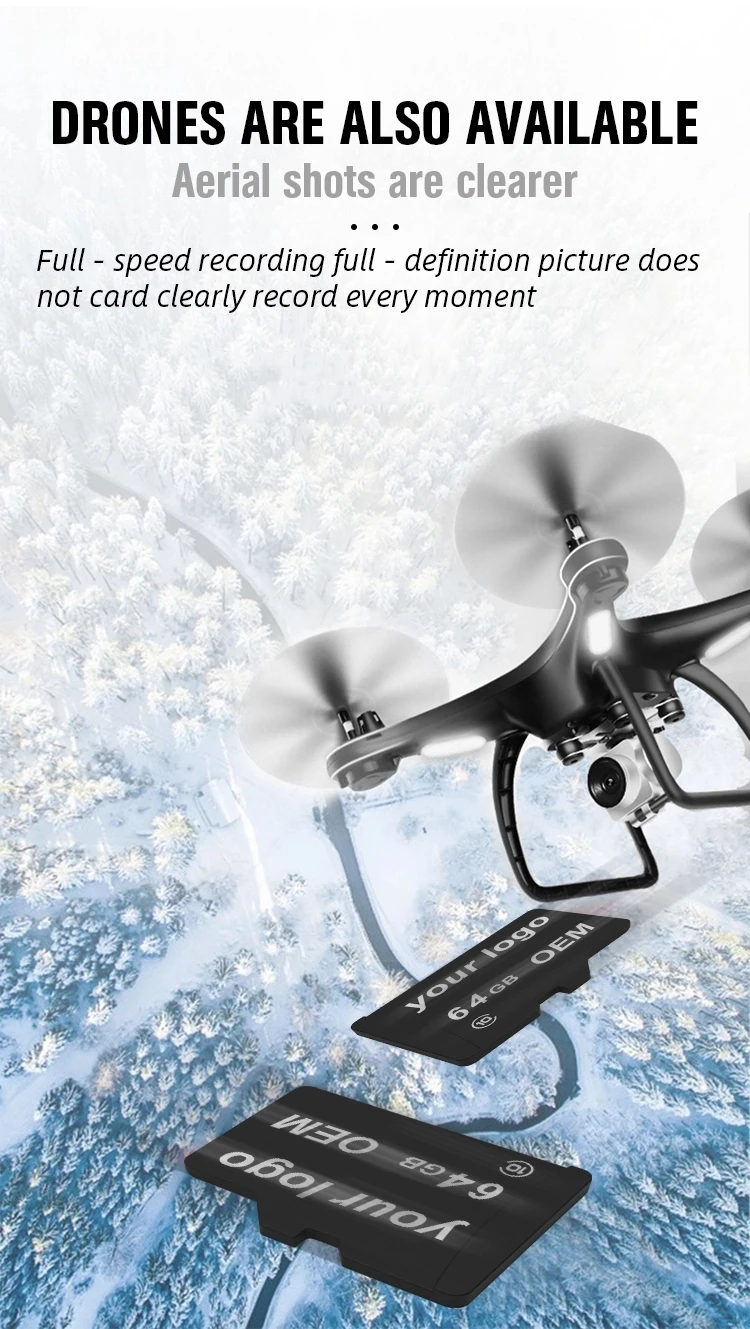 Заводская цена, высокоскоростная карта памяти для камеры, 64 ГБ, 8 ГБ, 32 ГБ, 128 ГБ, карта памяти для скачивания Видео, карта памяти micro memory sd