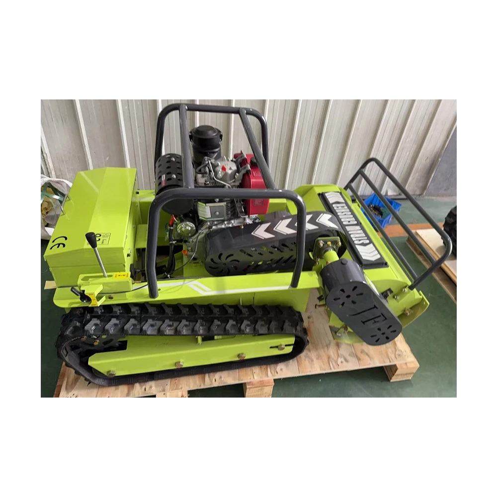 High Quality Ce Approve Grass Cutting Machine Crawler Brush Cutter for Agriculture Electric Remote Control Ai Robot Lawn Mower