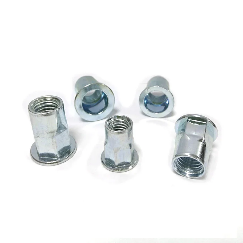 Kit 175 Pezzi Rivetti Dado In Acciaio Zincato BoltBlaze &ndash; Filetti M3-M10, Testa Piatta