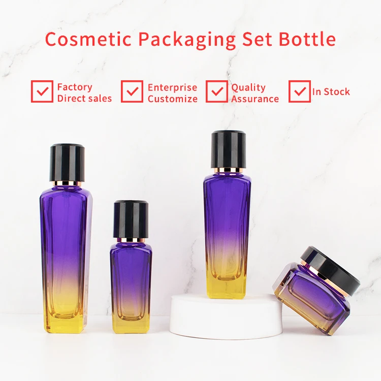 green glass cosmetic packaging 50g 50ml 100ml 120ml Skincare other glass packaging eco friendly jar cosmetic supplier