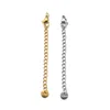 Lobster clasp tail chain round tail piece