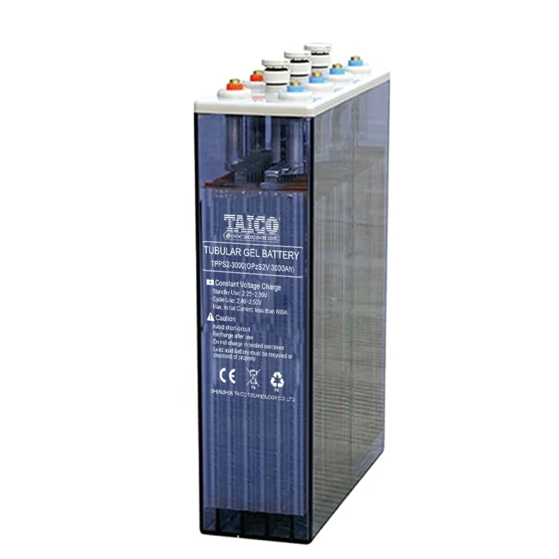 forklift batteries 2v 1200Ah Liquid OPZS tubular plate battery