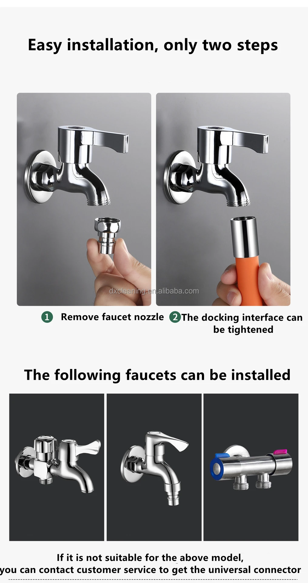 360 Rotary Home Kitchen Dual Plastic Sink Faucet Aerator Tap Pipe Water Saving Pull Out Sinks Tube for Bathroom Faucet Extender
