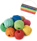Wholesale 15 Colors Natural Raw Linen Kindergarten DIY Handicraft Materials Colored Hemp Rope