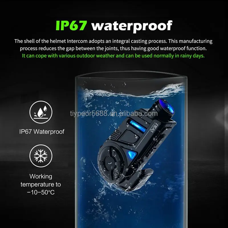 product tiypeor ejeas 1km motorcycle bluetooth system intercomunicador mesh camera for motorcycle helmet headset 2k wifi video intercom-7