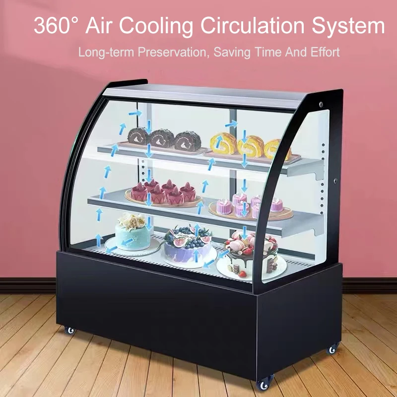 RUITAI Front Opening Display Counter Fridge Refrigerated Cake Showcase Cake Counter Cake Chiller Patisserie showcase