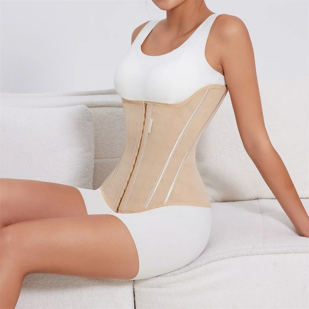 MISTHIN Body Women Trimmer Cincher Corset Double Belt Wrap Girdle Waist Trainer Shaperwear Tummy Control Shaper for Women details