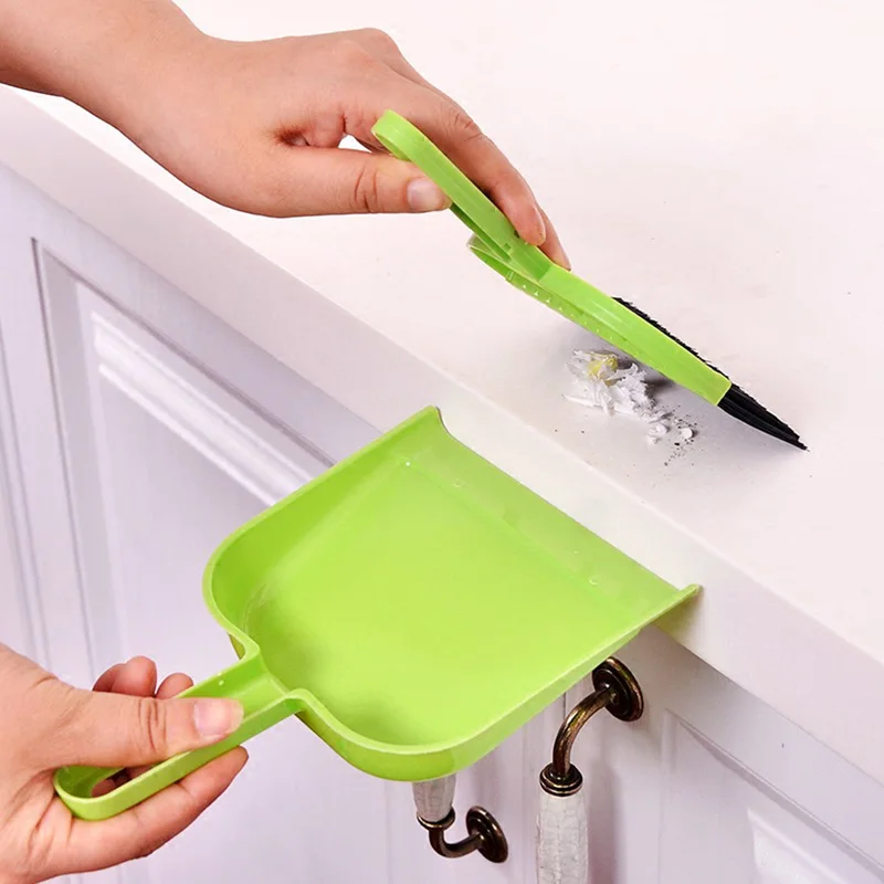 Desktop Sweep Cleaning Brush Small Broom Household Dustpan Set