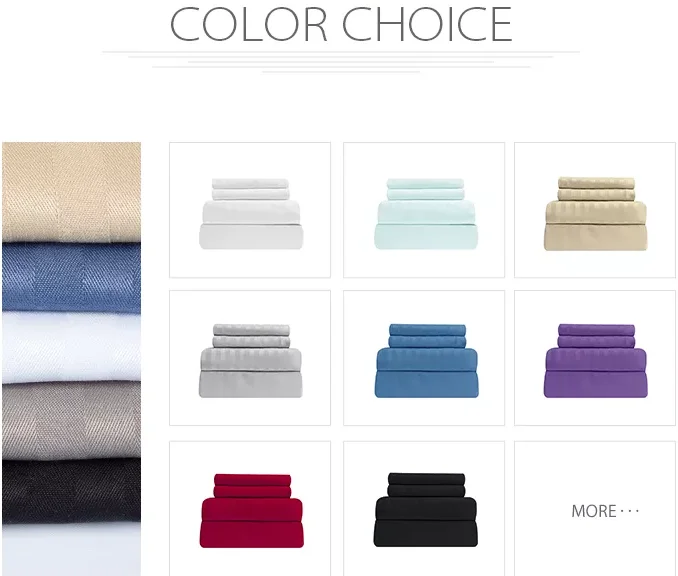 1800 Luxury Soft Microfiber Deep Pocket 4piece Bedding Set Of Striped