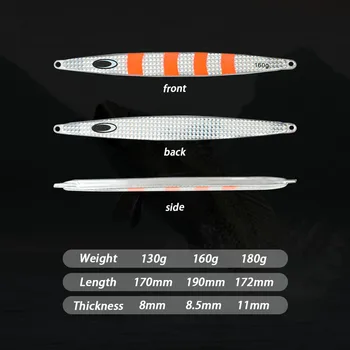 New Arrival 3D Printed Natural Style Artificial Hard Bait Lead Fish Lure Boat Fishing Tuna 130/160/180g Without Hooks Wholesale – Hard Lure – view 3