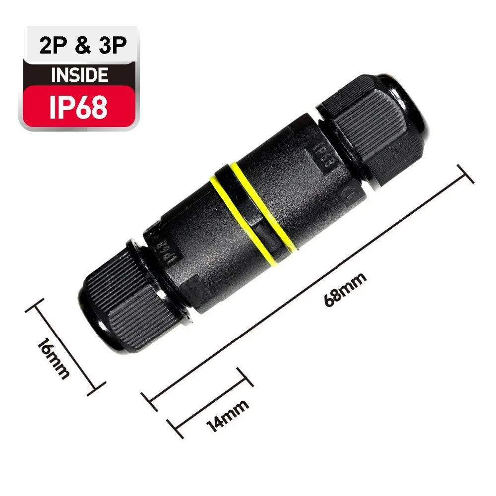 M682 PG9/M16 petit connecteur de câble étanche IP68 à 2 broches