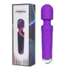 Nuevo embalaje de varilla roscada de plástico morado.