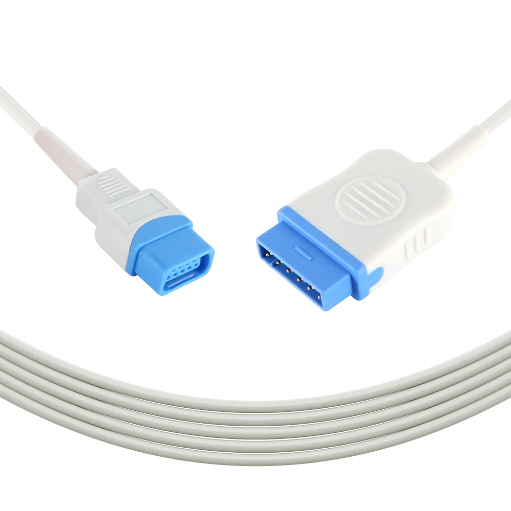 Datex Ohmeda Compatible SpO2 Sensor Adapter Cable TS-G3 Spo2 Extension Cable 11pin Spo2 Cable for Carescape B125 Carescape B650