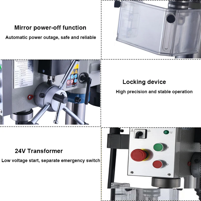 High-accuracy Spindle Taper Manual  Universal Accurate Position Grinding Vertical Mini Metal Drilling Milling Machines