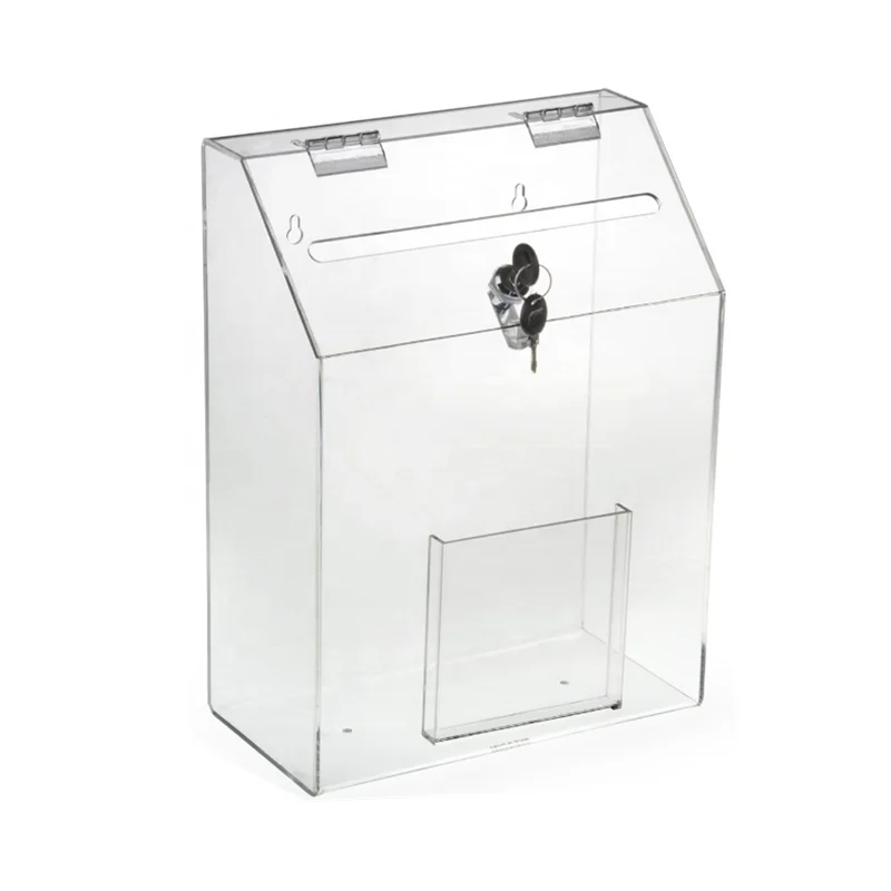 High Quality Clear Acrylic Cube Money Box for Bigger Contributions
