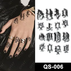 30 Sheets Fake Black Tiny Temporary Tattoo Hands Finger Words Tattoo  Sticker  eBay