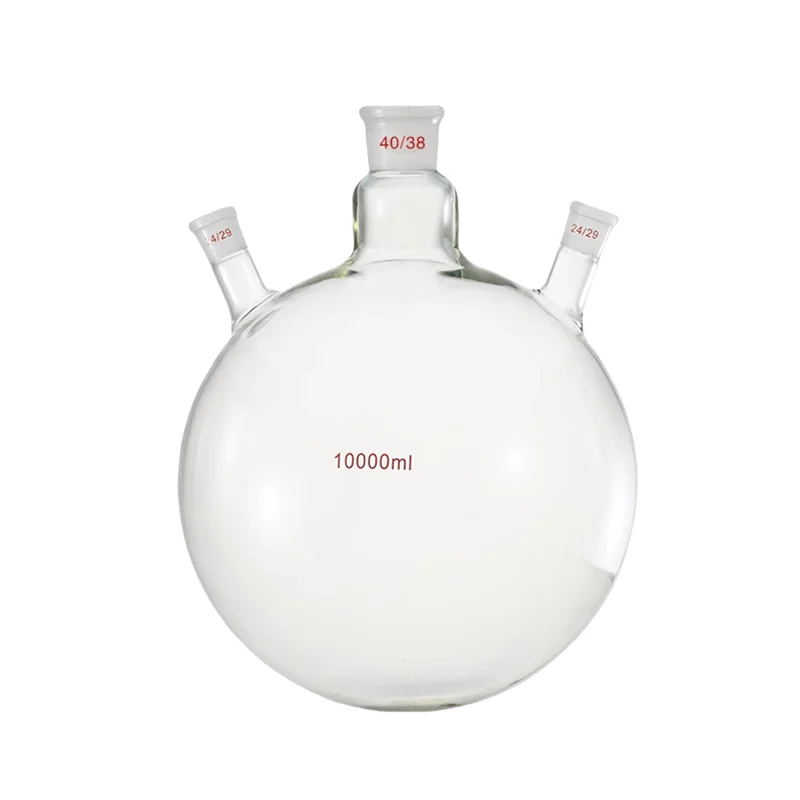 Boiling Flask Laboratory Standard Ground Joint Glasswares Triple-Neck Round Bottom Flask