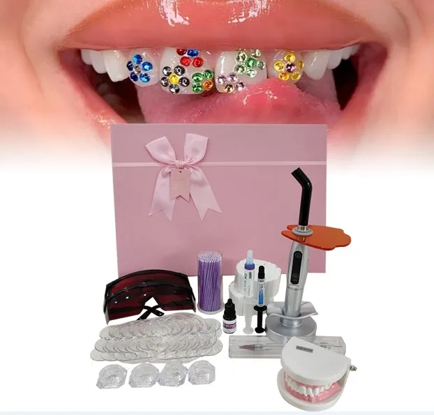 Professional Tooth Gem Training Kit Crystal Light Cure Teeth Gem Whitening Diy Tooth Gem aperçu 2