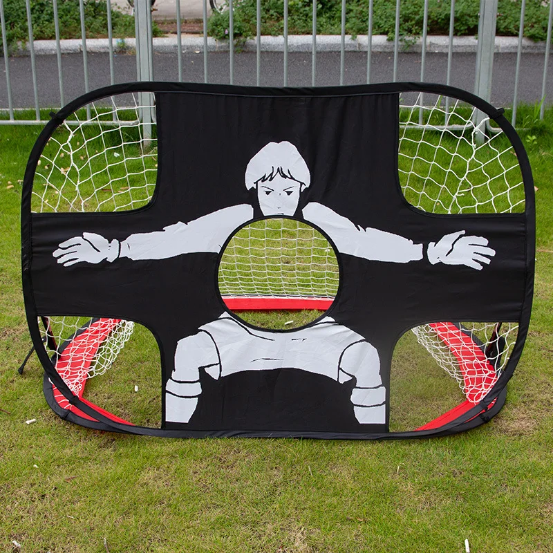 Customized Foldable  Football Soccer goal with Shooting Target for Children