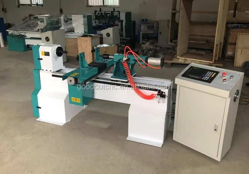 High Speed Cnc Wood Lathe Mini Machine with 2 Cutters