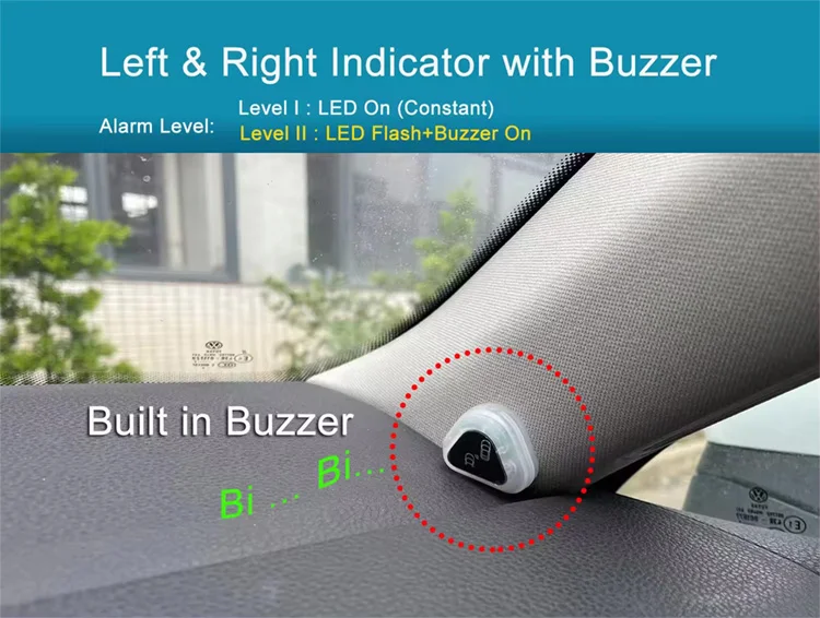 Factory Direct Waterproof Car Blind Spot Detection System 77GHz BSD Installation supplier