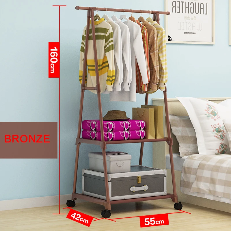 Standing Triangle Clothes Display Rack With Storage Shelf Rack Laundry Room Clothes Rack