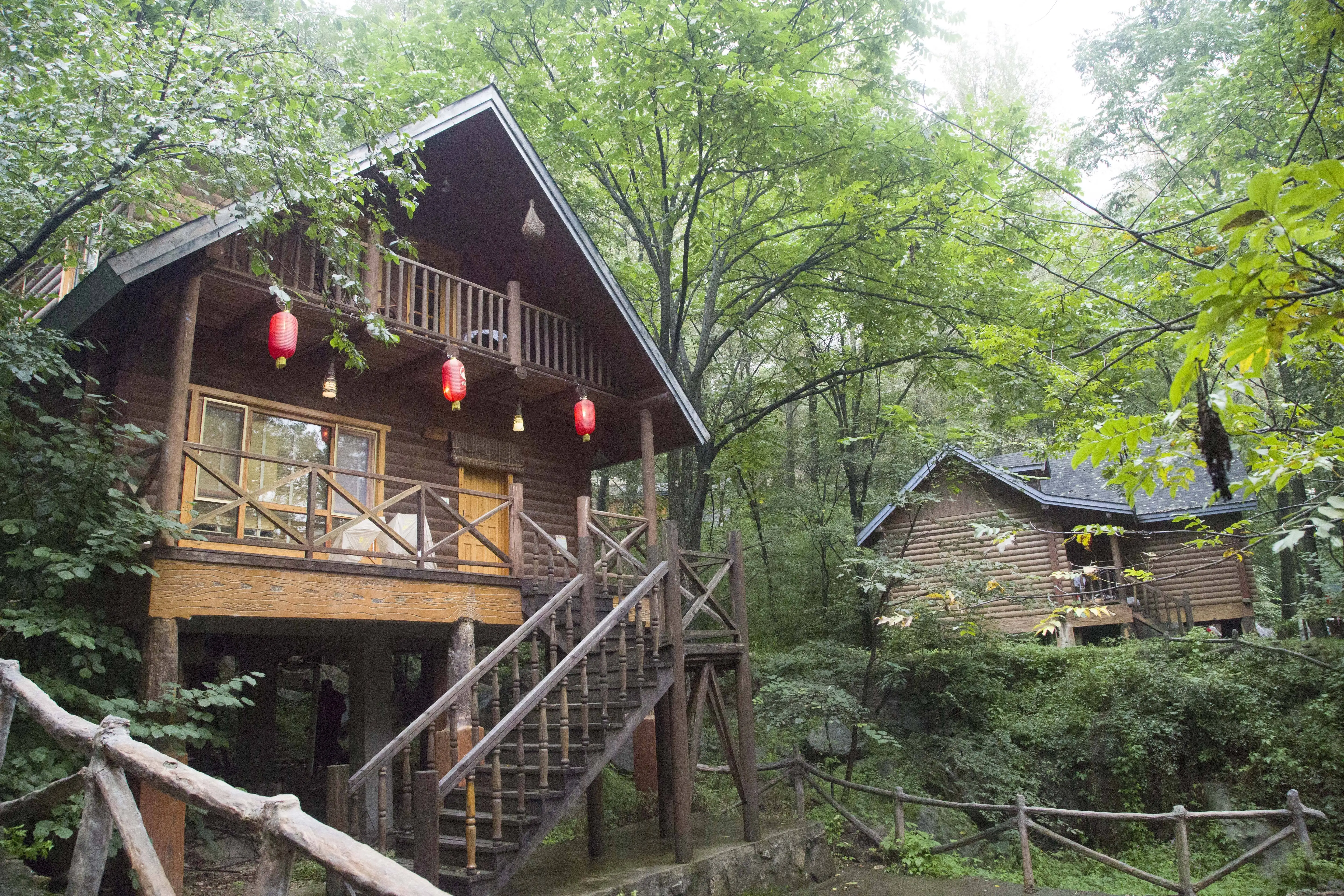 2020 chinese modern wood house professional log ho