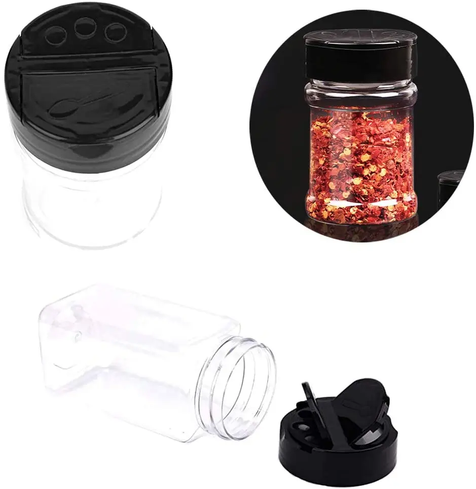 Wholesale Plastic Spice Bottle PET Clear Jars 500ml