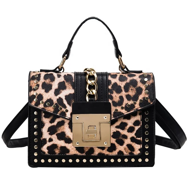 Ladies Fashion Leopard Handbags Casual Cross Body Shoulder Bag Women