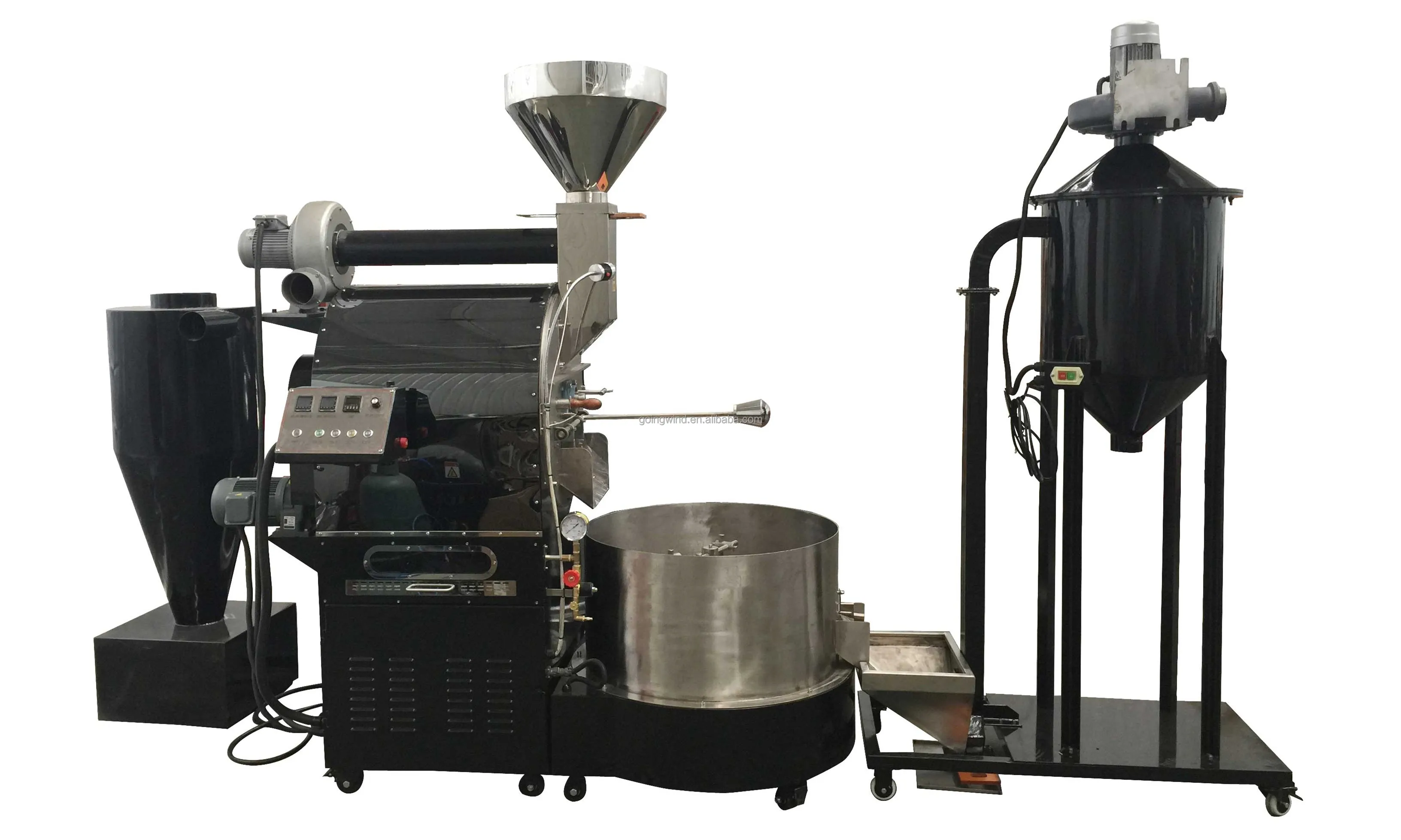 Automatic Coffee Bean Roasting Grinding and Packaging Machine Auto  Industrial Coffee Beans Roaster Grinder Machines for Sale