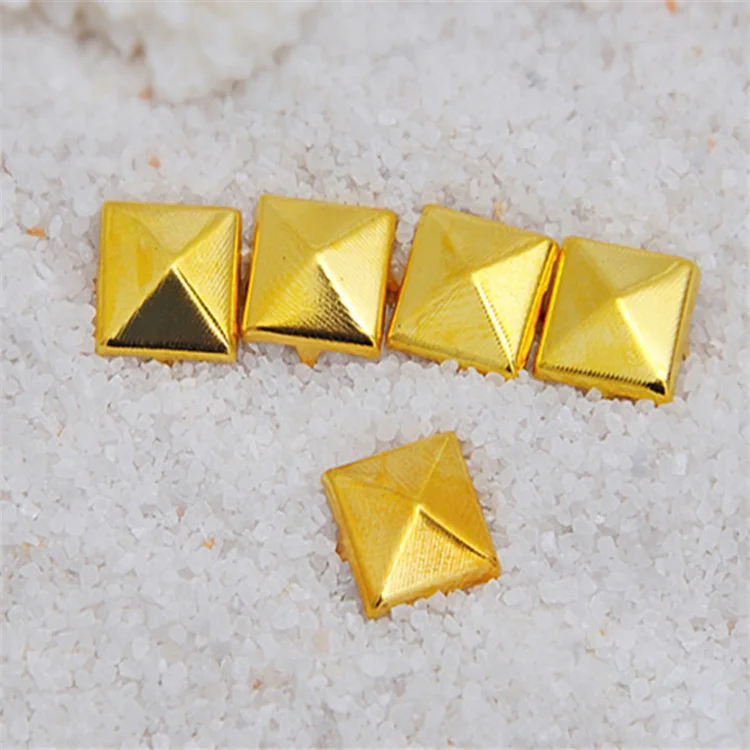 12MM Square Spikes Garment Rivets for Clothing Four claw metal