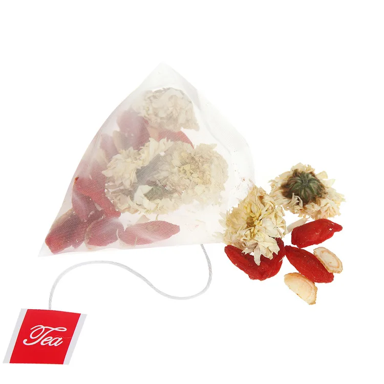 T00 Customized Triangle Bag Chinese Herb Bulk Mixed Tea Bag Dried Fruit Flower Tea Packaging Flavor Tea Triangle Bag