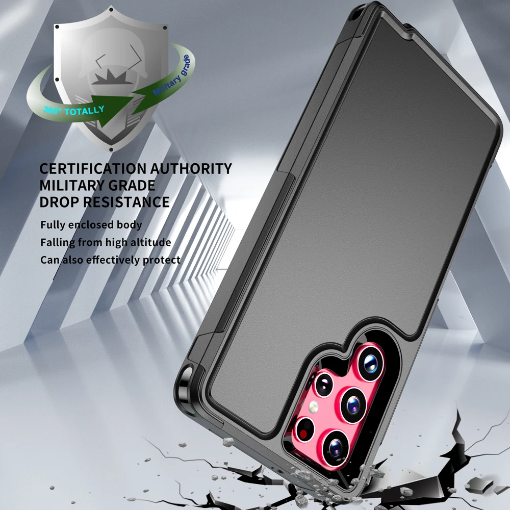 Tpu Pc Phone Cover For Samsung S22 S23+ 21 Ultra Simple Business Case Frosted Outdoor Anti Scratch Anti-Drop Sjk507 Laudtec manufacture