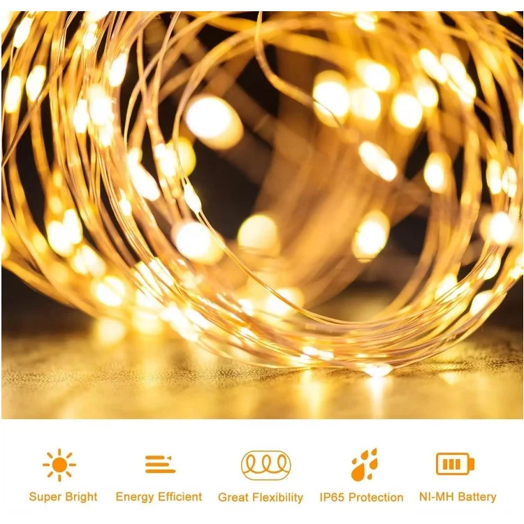 Kanlong хорошо продаваемый Хэллоуин Рождество праздник солнечный свет сада Фея 20 м 200LED гирлянда для домашний