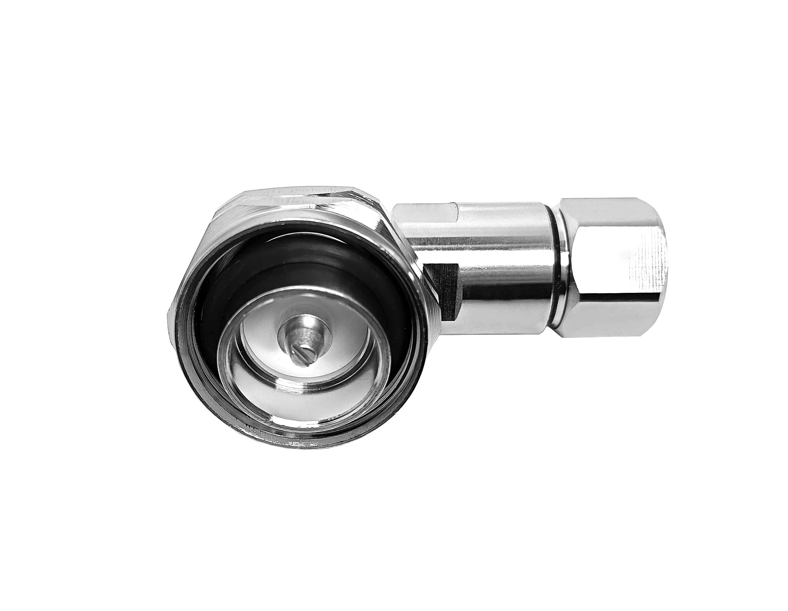 Din 7/16 L29  male plug type right angle elbow  rf coaxial connector to 1/2 supersoft cable connector supplier
