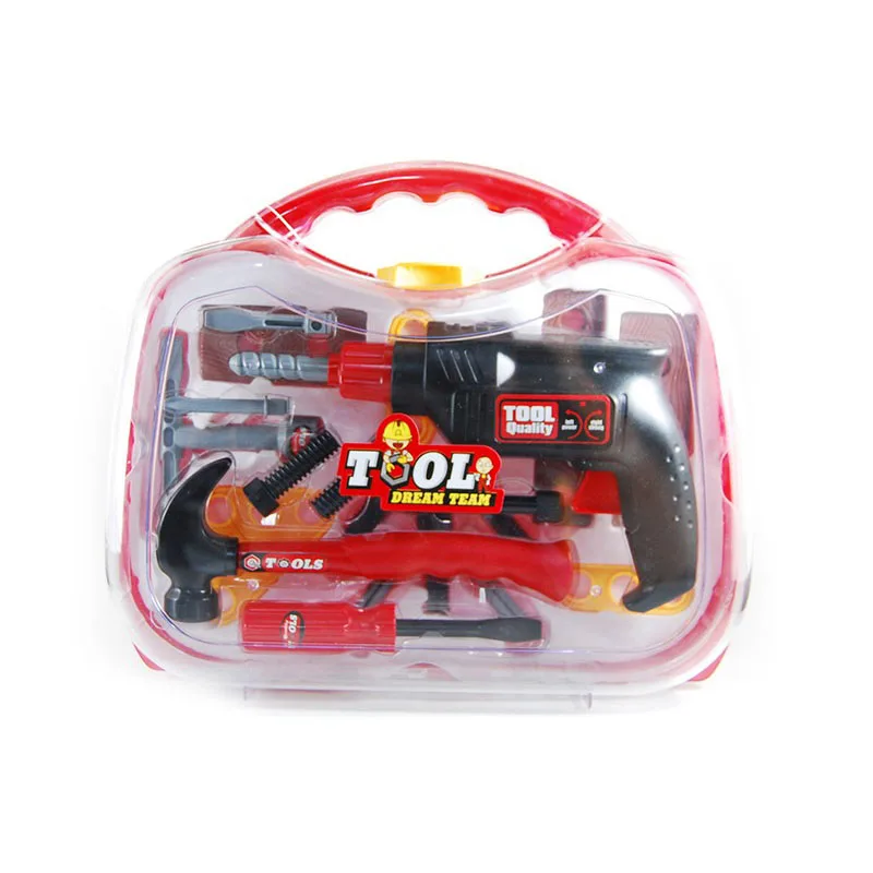 22 шт. детские игрушки набор инструментов игрушка ящик для Juguetes De Personajes W/сверла