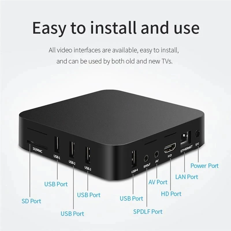 Multimedia Player Set Top Box Smart TV BOX MXQ Pro Android WiFi 5G 3D Youtube Media Player 4K Smart Tv Box