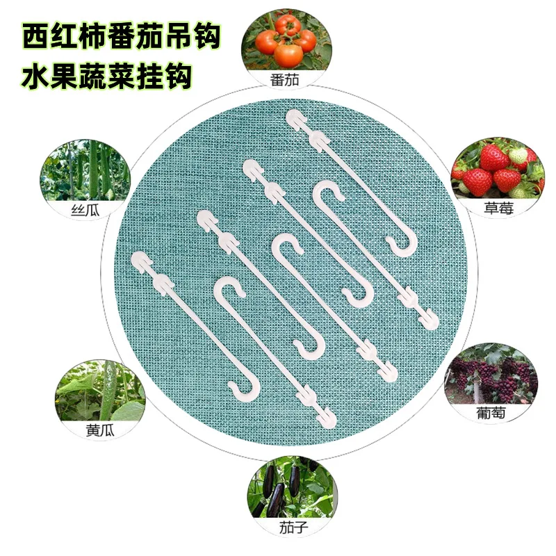 Spot horticultural tomato hook anti drop hook planting fruit and vegetables spike plastic hook manufacturers supplier