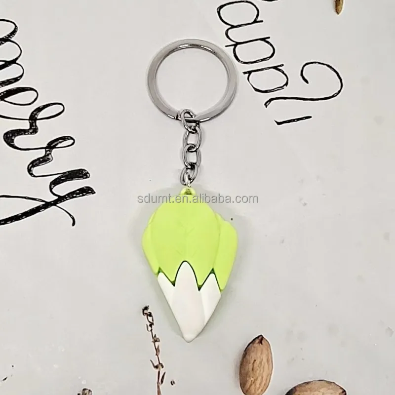 Portable High Quality Plastic Chinese Cabbage Keychain Pendant