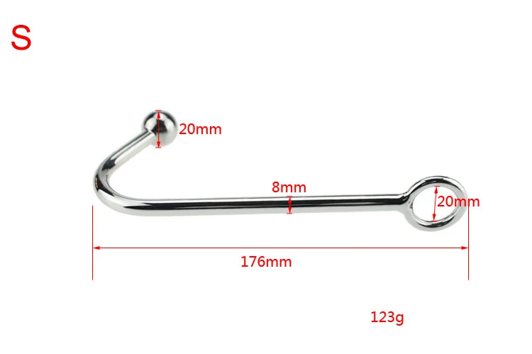 Anal Hook Stainless Steel Prostate Massage Butt Plug With Ball Metal Sex  Toys for Men Women Dilator Metal Anal Plug