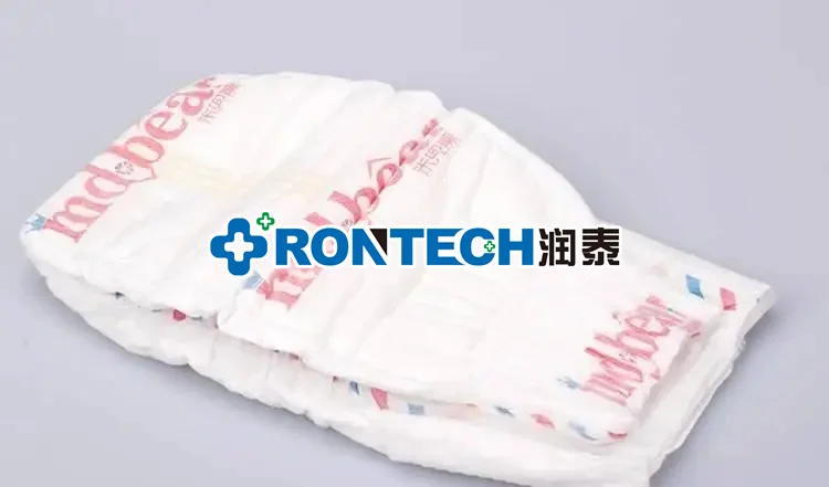 Fully Automatic High Speed Full Servo  Waistband Baby Diaper Production Line Highly Absorbent Lovely Baby Diaper Making Machine