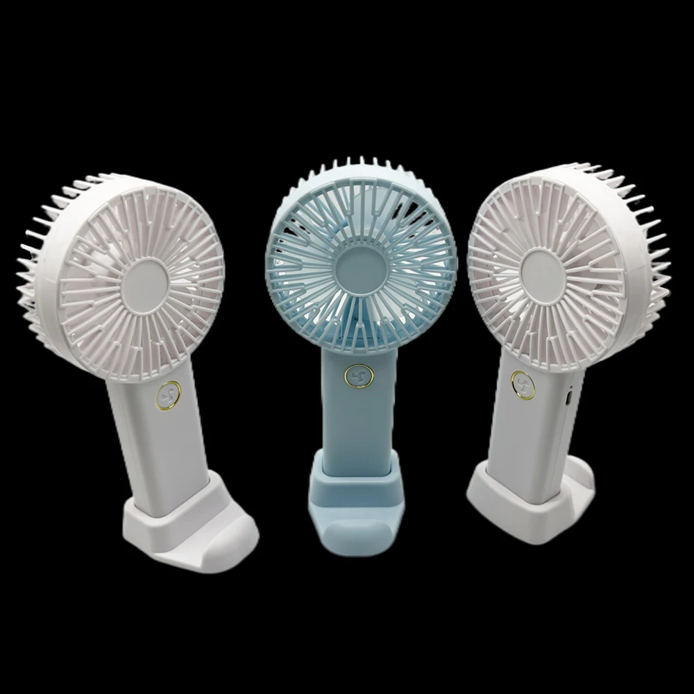 LP Portable Usb Handheld Ceiling Fan Lash Table Fan Summer Must Have Rechargeable Battery Portable Air Cooling Usb Mini Fan