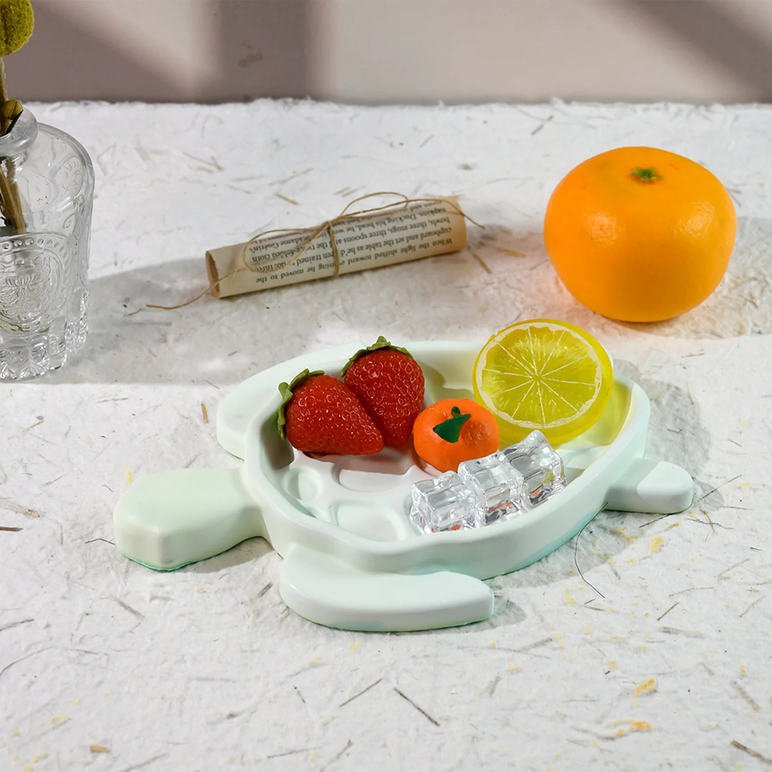 Diy Turtle Tray Silicone Resin Storage Mold Drip Glue Mold for Cake Tools Plaster Saucer Mold supplier