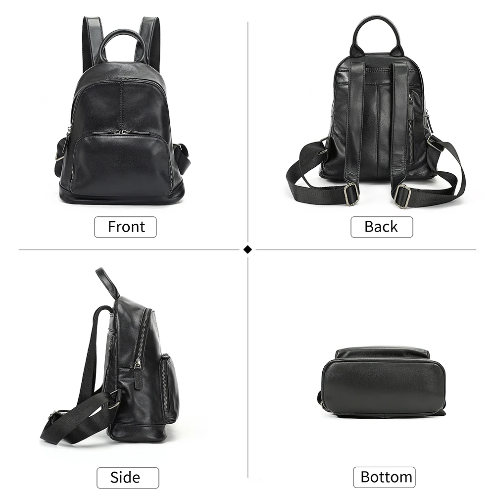 WESTAL women\'s leather backpack women\'s genuine leather mochila notebook travel WESTAL Women main image 4